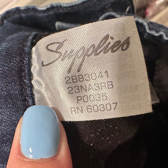 Supplies Union Bay Mid Rise Dark Wash Denim Jeans Sz 6 Casual Office - Picture 5 of 8